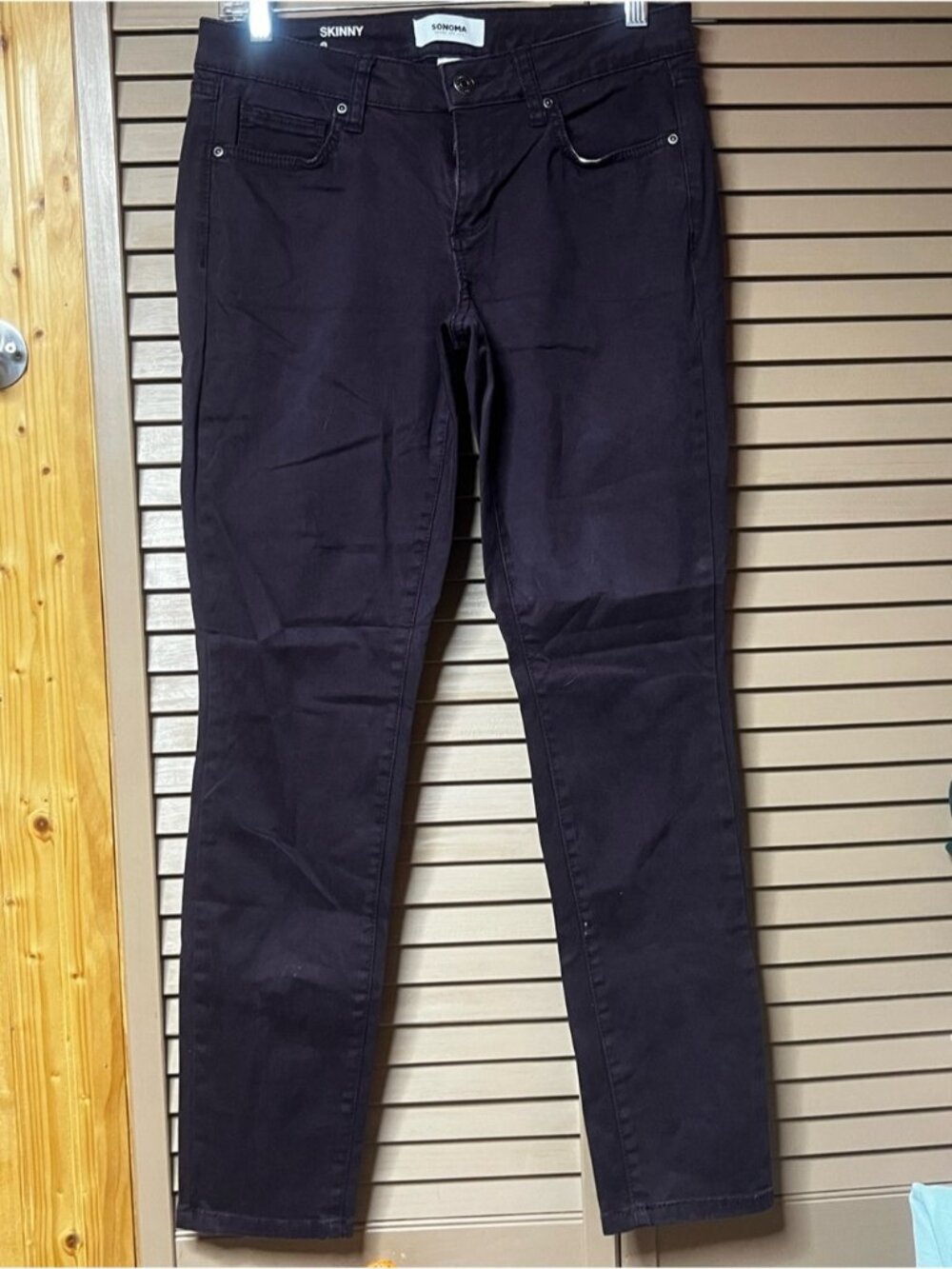 Sonoma Straight Leg Women’s Jeans in Deep Maroon